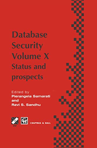 Stock image for Database Security X: Status and Prospects for sale by Buchpark