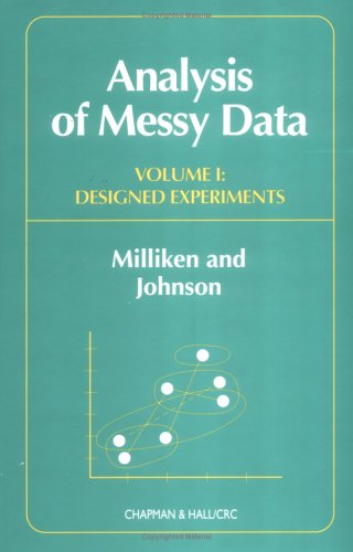 Stock image for Analysis of Messy Data, Volume I: Designed Experiments for sale by SecondSale