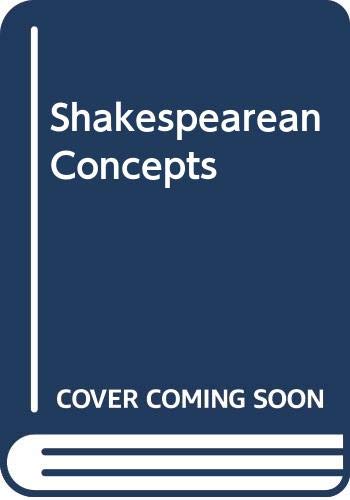 Stock image for SHAKESPEAREAN CONCEPTS for sale by HPB-Red