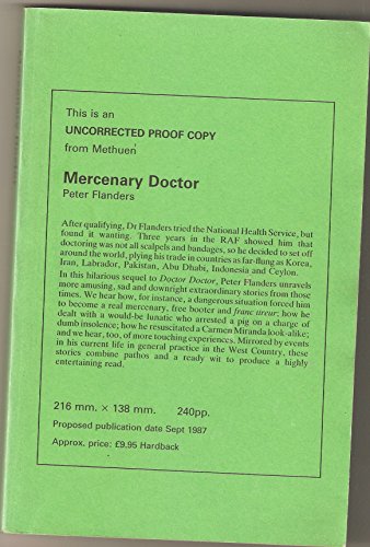 Imagen de archivo de Mercenary Doctor a la venta por WorldofBooks