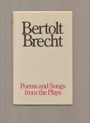 9780413180506: Poems and Songs from the Plays
