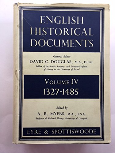 9780413233103: English Historical Documents, Vol. 4, 1327-1485