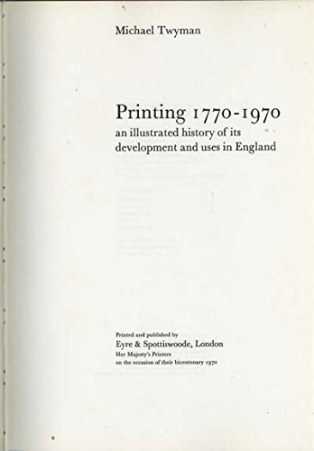 9780413264206: Printing, 1700-1970