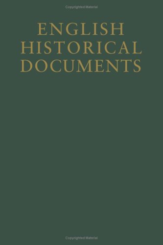 Beispielbild fr English Historical Documents, 1042-1189 (Volume 2) zum Verkauf von Anybook.com