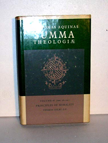 Stock image for Summa Theologiae: Principles of Morality v. 18 (Latin and English Edition) for sale by Oblivion Books