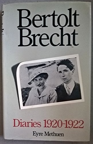 Stock image for Bertolt Brecht DIARIES 1920-1922 for sale by Richard Sylvanus Williams (Est 1976)