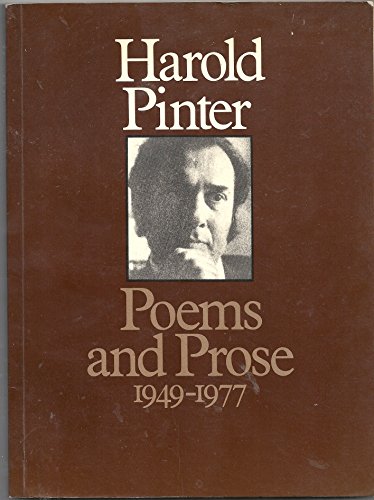 Poems and Prose, 1949-77 (9780413471901) by Pinter, Harold