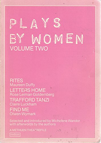 Beispielbild fr Plays by Women: v. 2 (A Methuen theatrefile) zum Verkauf von WorldofBooks