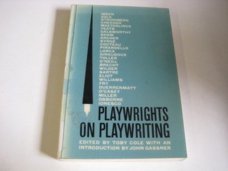 Imagen de archivo de Playwrights on Playwrighting a la venta por WorldofBooks