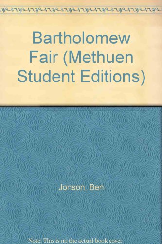 Imagen de archivo de Bartholomew Fair (Methuen Student Editions) a la venta por Reuseabook