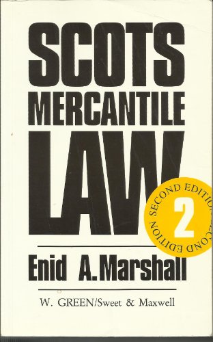 Scots Mercantile Law (9780414010215) by Marshall
