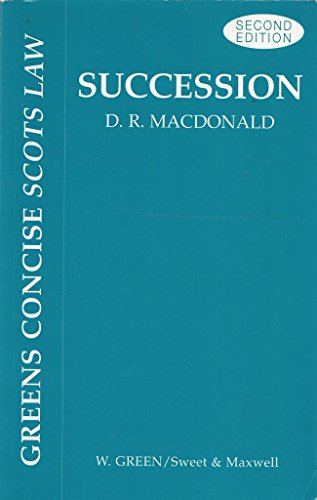 Stock image for Succession (Green's Concise Scots Law S.) for sale by WorldofBooks