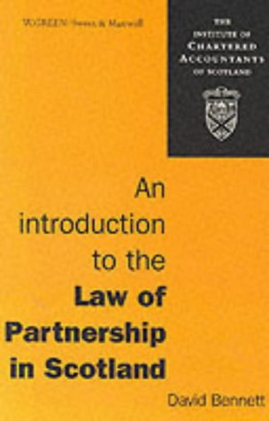 Beispielbild fr An Introduction to the Law of Partnership in Scotland zum Verkauf von WorldofBooks