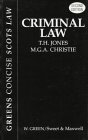 Imagen de archivo de Criminal Law (Greens Concise Scots Law S.) a la venta por WorldofBooks