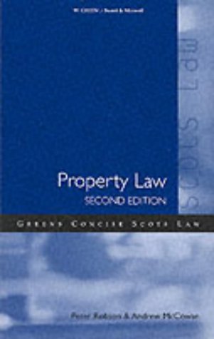 Property Law (Greens Concise Scots Law) (9780414012295) by Peter Robson; Andrew McCowan