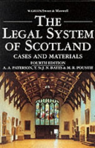 Beispielbild fr The Legal System of Scotland : Criminal Law of Scotland zum Verkauf von MusicMagpie