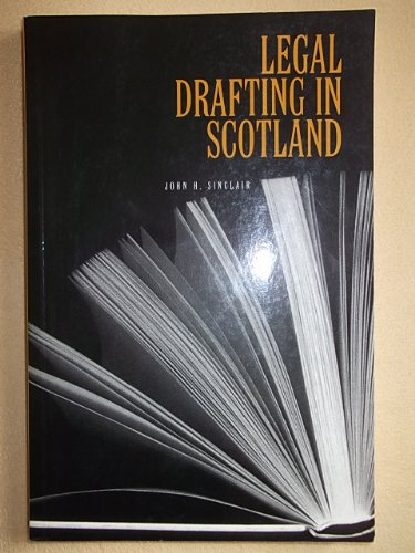 Beispielbild fr Legal Drafting in Scotland zum Verkauf von WorldofBooks
