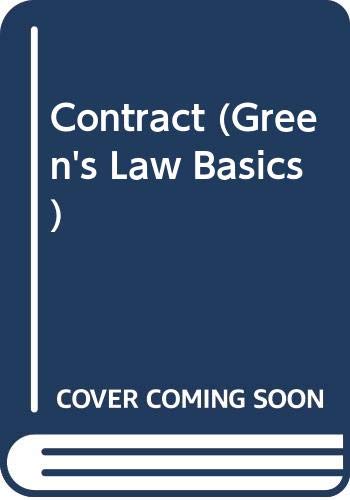 Contract (Greens Law Basics) (9780414012912) by Alasdair Gordon