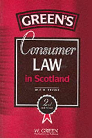 Imagen de archivo de Consumer Law in Scotland a la venta por Phatpocket Limited