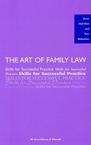 Beispielbild fr The Art of Family Law zum Verkauf von Better World Books Ltd