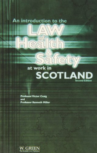 Stock image for An Introduction to the Law of Health and Safety at Work in Scotland for sale by WorldofBooks