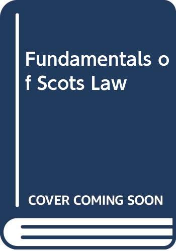 9780414014510: Fundamentals of Scots Law