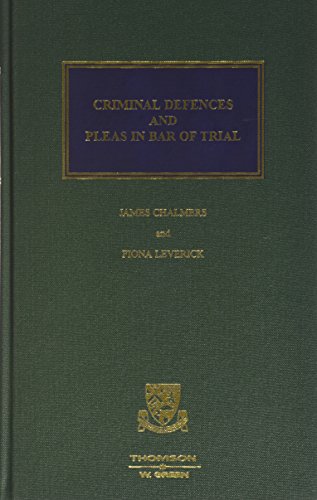 9780414015210: Criminal Defences
