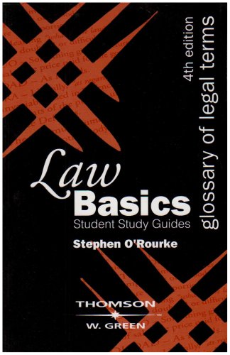 Stock image for Glossary of Scottish Legal Terms LawBasics for sale by WorldofBooks