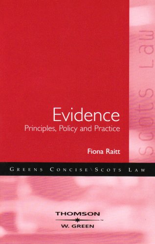 Evidence (9780414015883) by Fiona Raitt