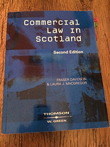 Imagen de archivo de Commercial Law in Scotland a la venta por Better World Books Ltd