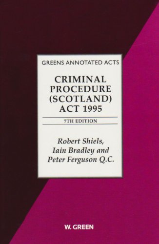 Criminal Procedure (Scotland) Act 1995 (9780414017191) by Shiels, Robert S