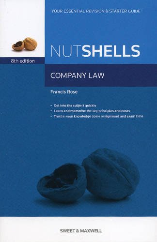 Beispielbild fr Nutshells: Company Law Revision Aid and Study Guide (Nutshell) zum Verkauf von WorldofBooks