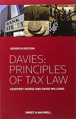 Beispielbild fr Davies: Principles of Tax Law zum Verkauf von Anybook.com