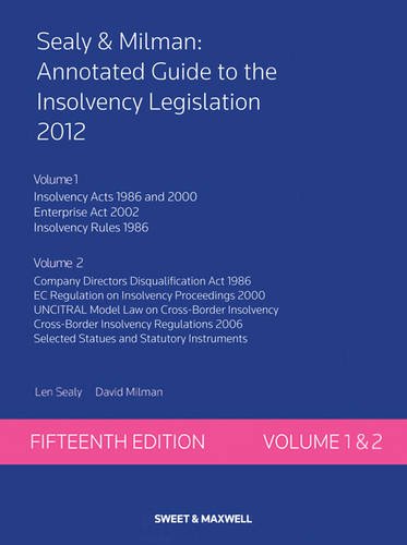 Imagen de archivo de Sealy & Milman: Annotated Guide to the Insolvency Legislation Volumes 1 & 2 a la venta por Phatpocket Limited