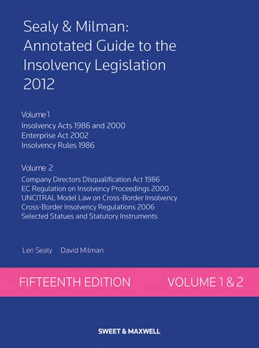 Stock image for Sealy & Milman: Annotated Guide to the Insolvency Legislation Volumes 1 & 2 for sale by Phatpocket Limited