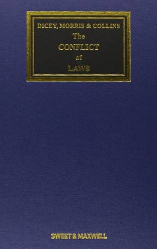 9780414024533: Dicey, Morris & Collins on the Conflict of Laws