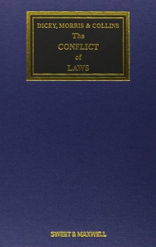 Stock image for Dicey Morris & Collins On The Conflict O for sale by UK LAW BOOK SELLERS LTD