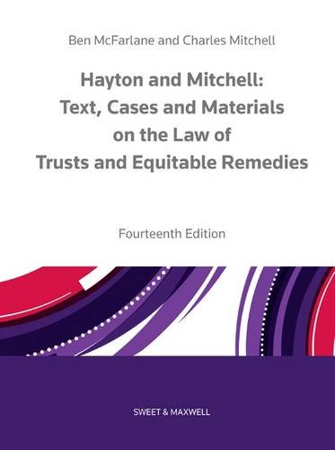 Stock image for Hayton and Mitchell on the Law of Trusts & Equitable Remedies: Texts, Cases & Materials for sale by WorldofBooks