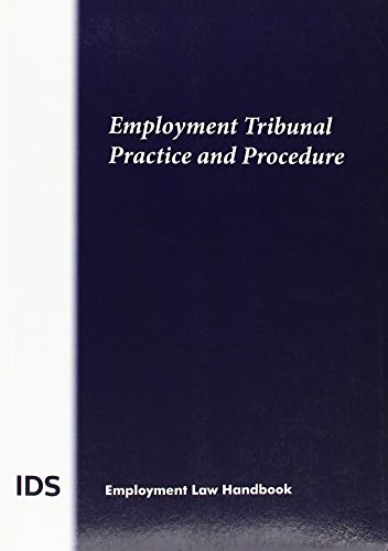 Beispielbild fr Employment Tribunal Practice and Procedure: Employment Law Handbook zum Verkauf von Anybook.com