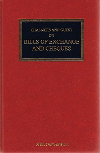 Stock image for Chalmers and Guest on Bills of Exchange and Cheques for sale by Revaluation Books