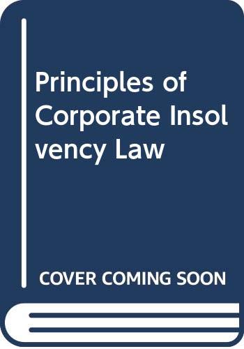 Imagen de archivo de Principles of Corporate Insolvency Law a la venta por Revaluation Books