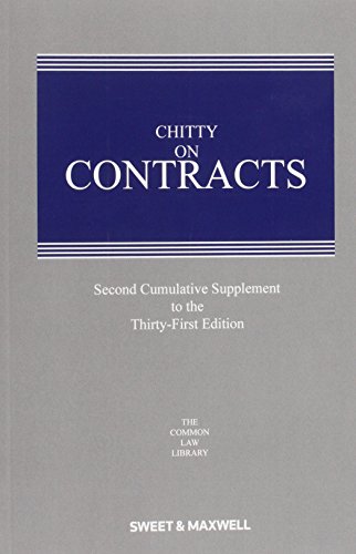 Imagen de archivo de Chitty on Contracts 2nd Supplement a la venta por Phatpocket Limited