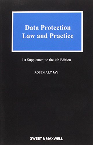 9780414034914: Data Protection Law & Practice (1st Supplement)