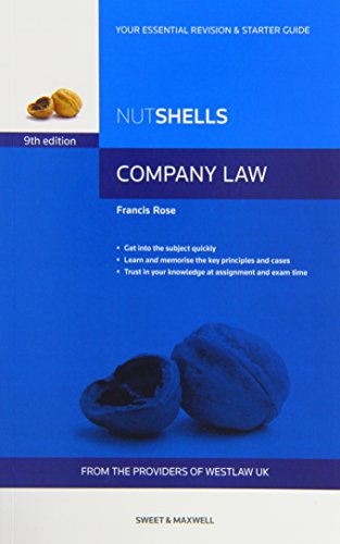 Beispielbild fr Nutshell Company Law (Nutshells) zum Verkauf von WorldofBooks