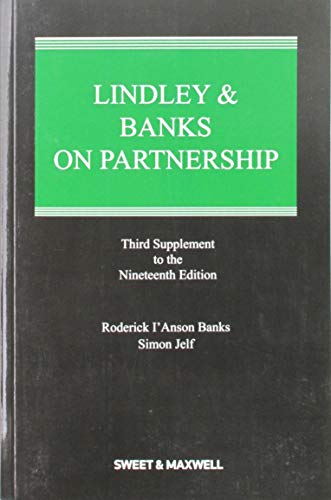 Beispielbild fr Lindley & Banks on Partnership 3rd Supplement zum Verkauf von ThriftBooks-Atlanta