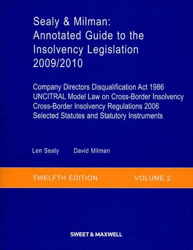 Imagen de archivo de Sealy & Milman: Annotated Guide to the Insolvency Legislation 2009/2010 (Volume 2) a la venta por AwesomeBooks