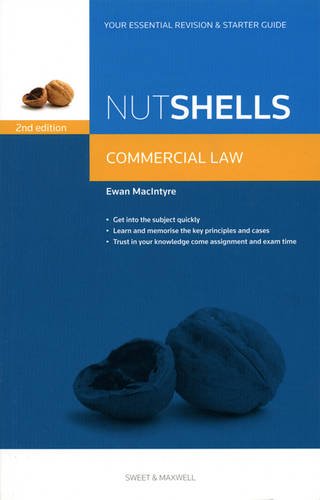 Beispielbild fr Nutshells: Commercial Law Revision Aid and Study Guide (Nutshell) zum Verkauf von WorldofBooks