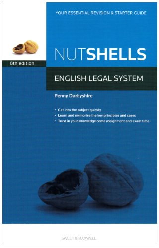 Beispielbild fr Nutshells: English Legal System Law Revision Aid and Study Guide (Nutshell) zum Verkauf von WorldofBooks