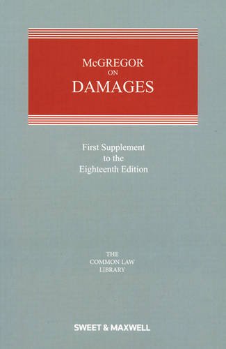 Beispielbild fr McGregor on Damages 1st Supplement zum Verkauf von dsmbooks