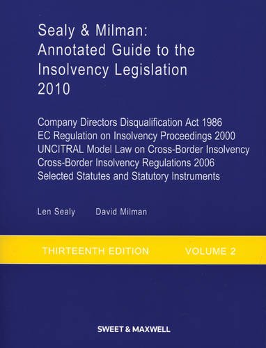 9780414043732: Sealy & Milman: Annotated Guide to the Insolvency Legislation (Volume 2)